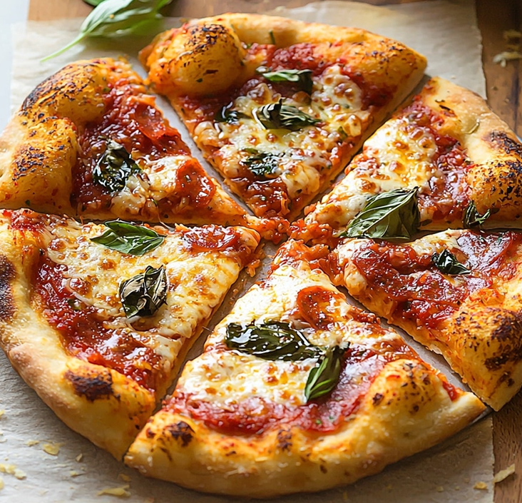 Pizza Pepperoni con Orilla de Queso