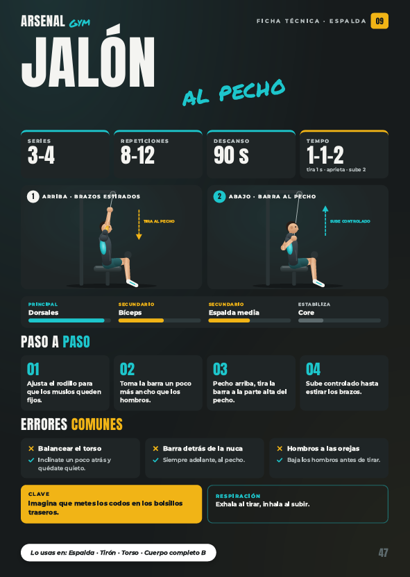 Página 10 de la guía Arsenal Gym