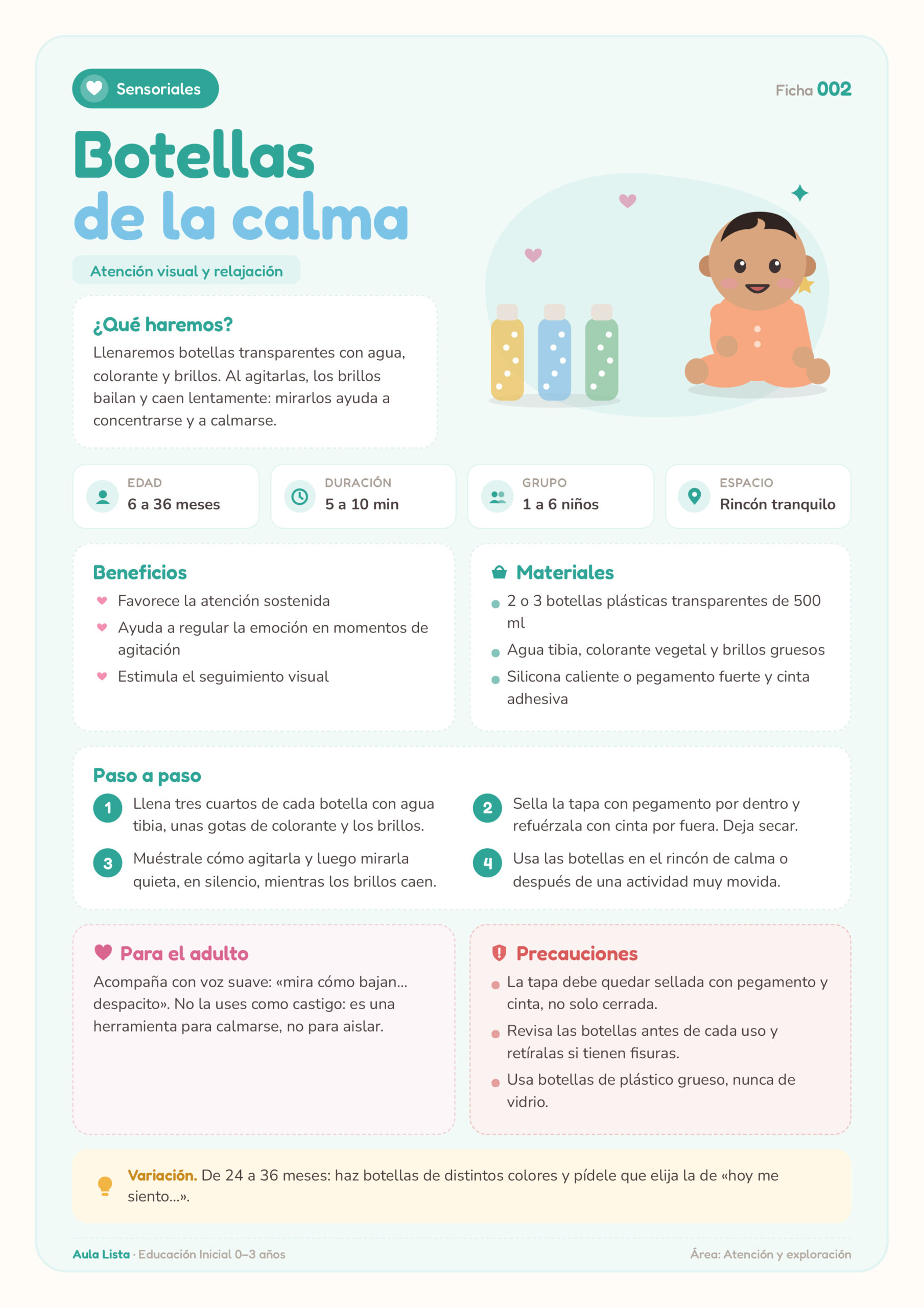 Ficha Botellas de la calma