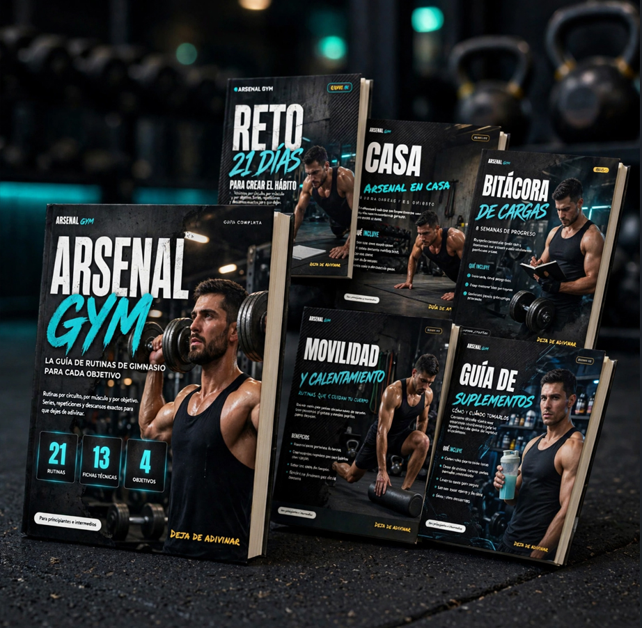 Guía Arsenal Gym en celular y en papel